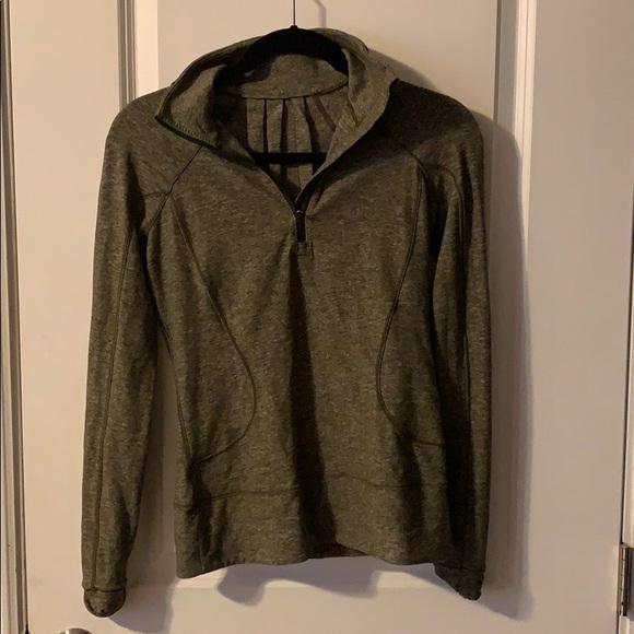 Green lululemon quarter-zip pullover - Picture 3 of 3
